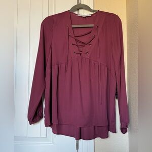 NWT HYFVE Lace Up Top